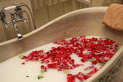 Aromatherapie in der Badewanne