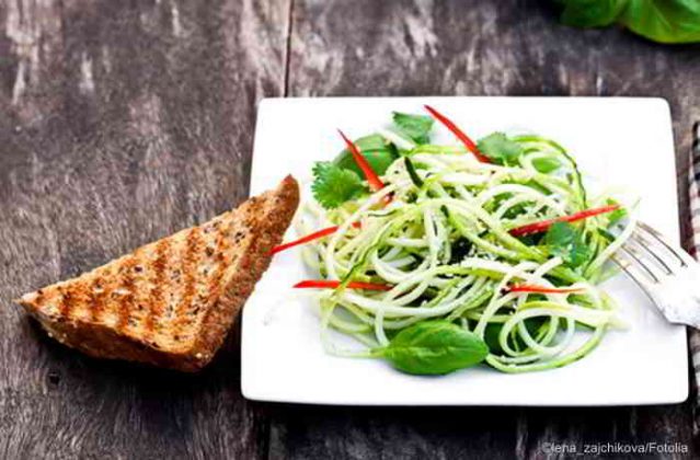 Zucchini Spaghetti mit Guacamole, das Low Carb Rezept | gesunex