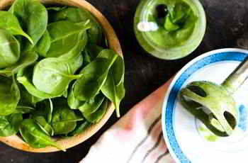 Spinat verbessert auch den Zellstoffwechsel