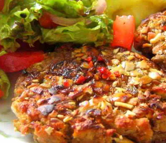Vegane Patties aus Chia Samen, Haferflocken und Erbsen – lecker und schnell gemacht Vegane Patties aus Chiasamen, Haferflocken und Erbsen - lecker und schnell gemacht