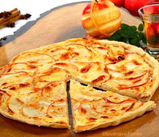 Apfel Flammkuchen und Apfel Wok mit Ingwer - zwei Rezepte
