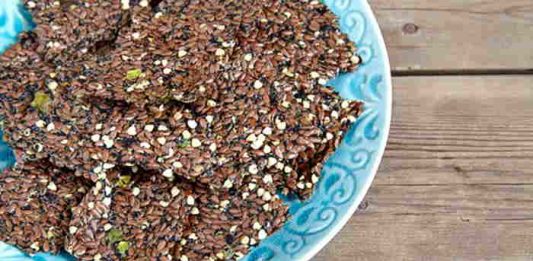 Leinsamen Cracker mit Miso - Low Carb, vegan, glutenfrei und lecker