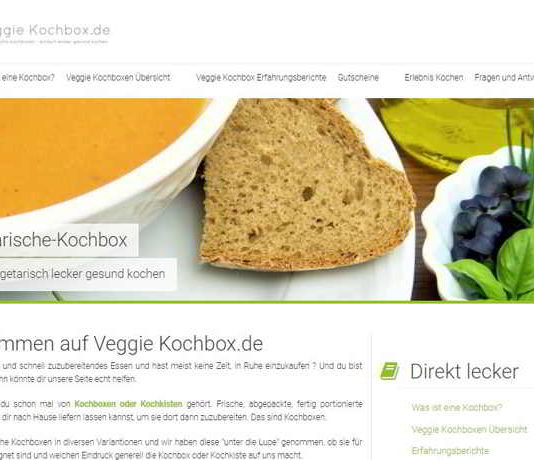 Internet-Portal für vegetarische Kochboxen gestartet 